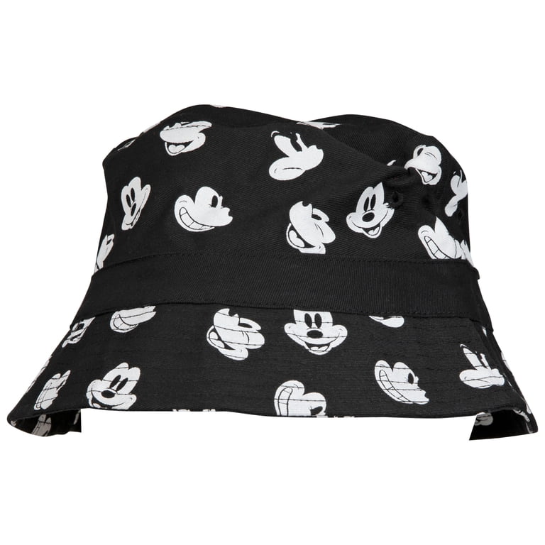 Disney Mickey Mouse Character Head All Over Print Bucket Hat 
