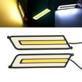 thumbnail image 4 of 2X Flexible Dual Led Daytime Driving Light White Amber Lamp Car For Drl Accessories Fangkenuo, 4 of 9
