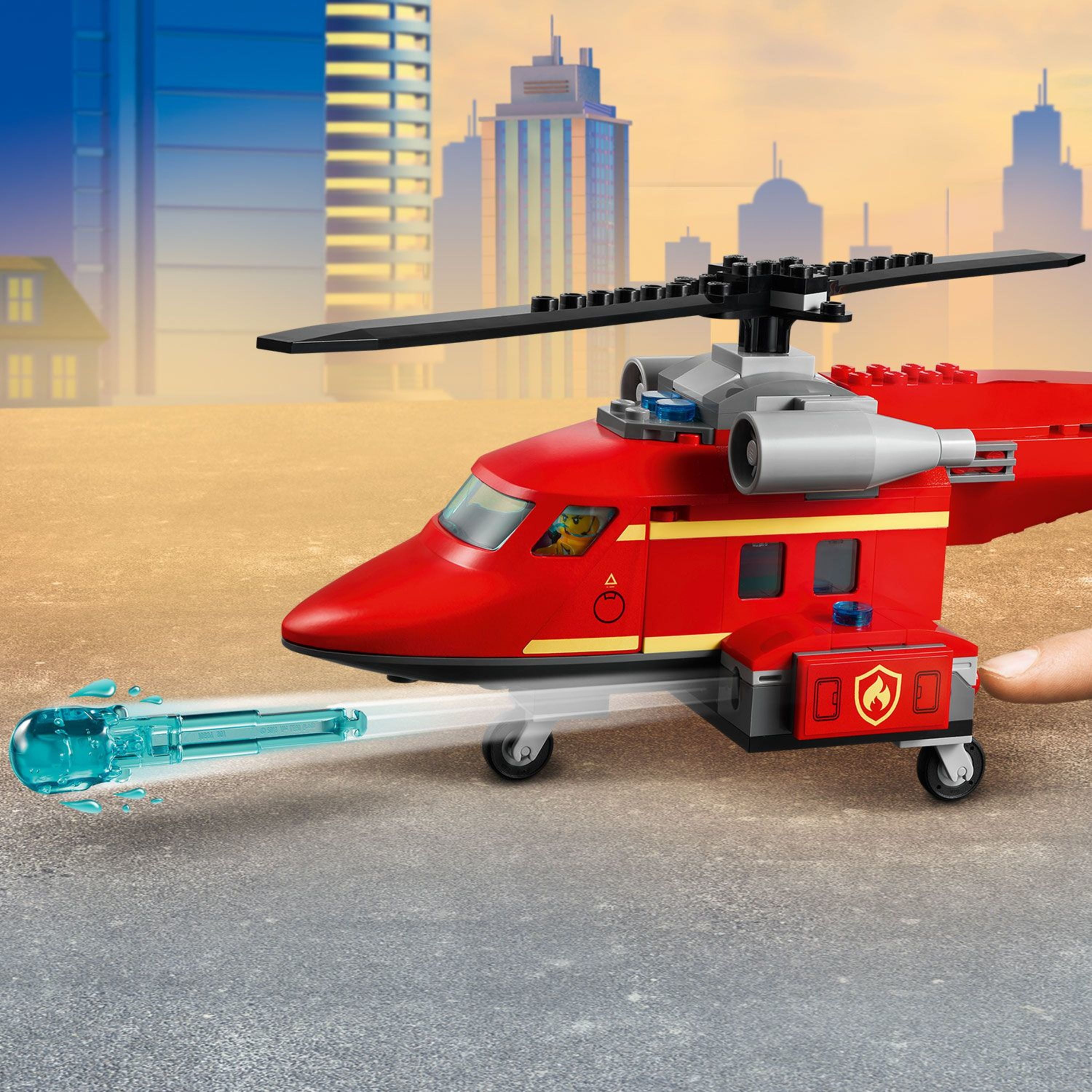 LEGO City Fire Rescue Helicopter 60281 Firefighter Building Toy