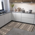 thumbnail image 4 of Boho Kitchen Mat Set of 2,Modern Farmhouse Southwestern Kitchen Rugs and Mats Non Skid Washable,Moroccan Runner Rugs with Rubber Backing for Kitchen Decor and Accessories (17"x47"+17"x30"), 4 of 6