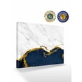 thumbnail image 2 of Navy Blue Gold Marble Wall Art for Living Room,Canvas Picture Wall Decor for Bathroom Bedroom,Modern Abstract Marble Crack Texture Painting Artwork for Office Hallway Dining Room Decor 20"x24", 2 of 8