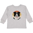 thumbnail image 3 of Inktastic Border Collie Cute Dog Boys or Girls Long Sleeve Toddler T-Shirt, 3 of 5