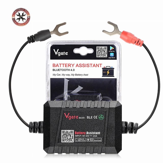 Vgate Ba100 Car Battery Tester 12v Monitor Bluetooth 4.0 Car Battery Assistant Work With Ios Android Battery Helper