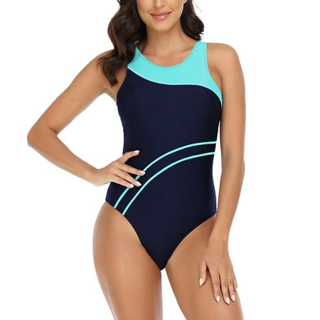 MSJUHEG One Piece Swimsuit Women Green Swimsuits for Women Bathing Suit One Piece Swimsuits Block Athletic Slimming Bathing Suit One Piece Body Suits for Womens Athletic Swimsuits for Women Green S