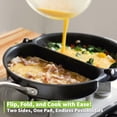 thumbnail image 2 of TECHEF - Frittata and Omelette Pan, Double Sided Folding Egg Pan, Made in Korea, 2 of 7