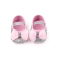thumbnail image 5 of Douhoow Infant Newborn Baby Girls Flats Shoes Glitter Bowknot Princess Shoes First Walkers, 5 of 8