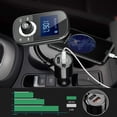 thumbnail image 3 of Bluetooth Fm Transmitter, 5V / 5.4A QC 3.0 Car Bluetooth Adapter With Voltage Display, Car MP3 Player Supports 3 Game Modes And Free Choice Of Songs For All Android and iOS - FT1003, 3 of 7