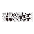 thumbnail image 1 of Inteprter Adhesivo de pared estilo cartel de bosque personalidad moderna creativamente Universal papel tapiz hogar para bebé pasillo dormitorio Decoración del hogar Inteprter HA077975-00B, 1 of 6