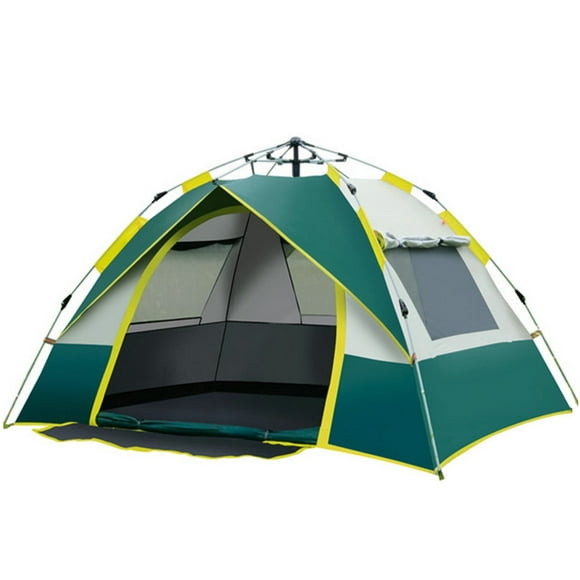 Outdoor Pop Up Tent -resistant Portable Instant Automatic Camping Tent for 2-3 / 3-4 Person Family Tent Camping Hiking Backpacking Dark green For 2-3 persons