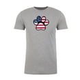 thumbnail image 2 of Paw Print with American Flag, Men's Patriotic Shrits, Graphic Tees - Heather Grey MH200PATRIOT S5 L, 2 of 3