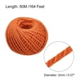 thumbnail image 2 of Uxcell 164 Feet 2mm Jute Twine, Jute Rope, Jute String Cords Orange, 2 of 6