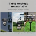 thumbnail image 5 of 2Pcs Solar Camping Lights, Tungsten Filament Ambient Lights, Portable Wall-Mounted Decorative Lanterns, Waterproof Solar Garden Lights for Courtyard, Indoor Corridor, Camping & Outdoor Decor, 5 of 12