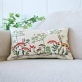thumbnail image 1 of Funda de almohada con diseño de tulipán verde fresco y sencillo con flores bordadas para sofá, cama, almohada de cintura para oficina, 1 of 6