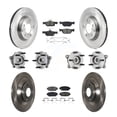 thumbnail image 1 of Transit Auto Front Rear Hub Bearing Assembly Disc Brake Rotor and Semi-Metallic Pad Kit (10Pc) for Car 2020-2022 Mazda CX-30 AWD with 302mm Diameter Left Right (Driver Passenger) KBB-131144, 1 of 11