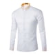 thumbnail image 1 of Blusa informal de manga larga con bordado de escote para hombre Pompotops  oipoqjl28173, 1 of 1