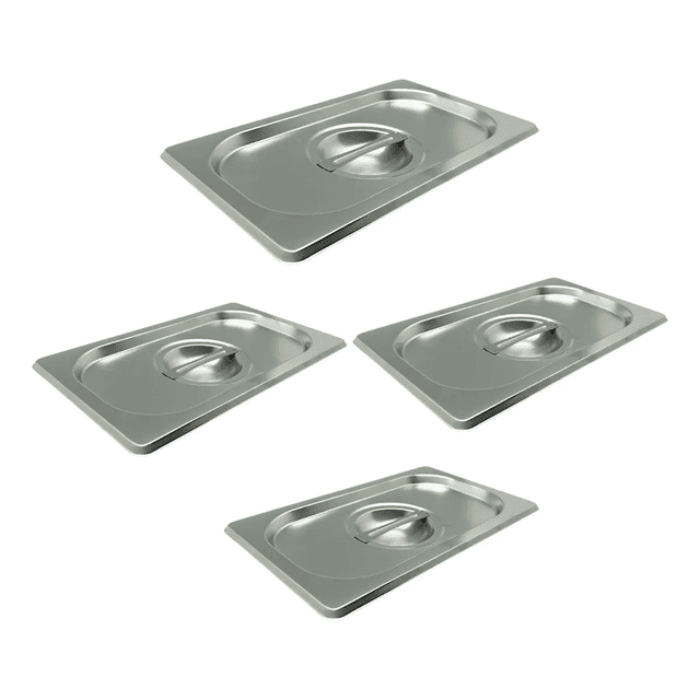 Paquete De 4 Tapas Para Inserto De 1/4 Alto 16 De Acero Inoxidable APL61