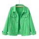 thumbnail image 1 of Chaqueta vaquera para mujer, chaqueta corta holgada de manga larga, Top informal de talla grande, 1 of 2