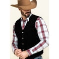 thumbnail image 3 of Cody James Men's Angus Suede Vest - CMFA17V35-BLK, 3 of 6