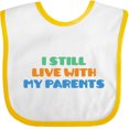 thumbnail image 3 of Inktastic I Still Live with My Parents Boys or Girls Baby Bib, 3 of 4