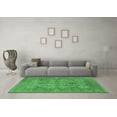thumbnail image 3 of Ahgly Company Indoor Square Oriental Emerald Green Industrial Area Rugs, 7' Square, 3 of 4