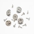 thumbnail image 5 of Pin de bloqueo de Metal, soporte de insignia de broche trasero, Base de solapa para Material de joyería DIY, suministro de fabricación de accesorios artesanales hechos a mano, 100 Uds., 5 of 5