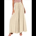 thumbnail image 1 of Pantalones Casuales para Mujer, con Cintura Elástica y Pierna , con Bolsillos. Albaricoque M, 1 of 9