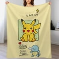 thumbnail image 3 of Pokemon Pikachu Throw Blanket Cute Flannel for Boys Girls Men Women, 3 of 7
