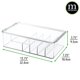thumbnail image 4 of Contenedor organizador de almacenamiento mDesign apilable de 6 secciones, paquete de 2, 4 of 9