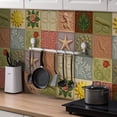 24 Pack 3.94×3.94 Inch Colorful Floral Peel And Stick Tile Stickers ...