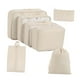 thumbnail image 1 of Juego de 7 cubos de embalaje perfecl para maletas y bolsas de viaje Beige, 1 of 8