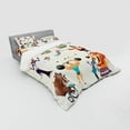 thumbnail image 2 of Ambesonne Animal Bedding Set 4 Pcs, Circus Fun Athlete Horse, Queen, Multicolor, 2 of 2