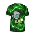 thumbnail image 6 of Invader Zim Gir T-Shirt for Men Novelty 3D Pritneted Casual Short Sleeve Tees Shirt Summer Street T Shirt Top, 6 of 7
