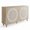 Light Oak + Engineered Wood + Adjustable Shelves, variant on FENGFAN 60 Inch Vintage Mandala Carved Sideboard 4 Door Push-to-Open Adjustable Shelves Engineered Wood Dark Walnut Grain Lacquered Buffet Cabinet Single Pack