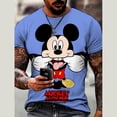 thumbnail image 2 of Camiseta de verano de Disney para hombre, con estampado de Mickey Mouse, camisetas con dibujos animados, ropa de manga corta a la moda, ropa informal para hombre, 2 of 5