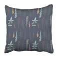 thumbnail image 1 of RYLABLUE Agrimony Floral With Wild Meadow Flowers And Leaves Simple And Outlines Botanical Line Pillowcase Cover 20x20 inch, 1 of 1
