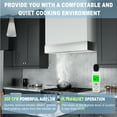 thumbnail image 6 of Akicon 600 CFM Wall Mounted Range Hood, Stainless Steel Range Hood 30 inch, Energy Saving, Ducted Kitchen Hood for Cooking, Powerful Vent Motor, Signal White with Nickel, 6 of 7