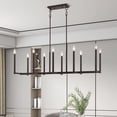 thumbnail image 4 of Livex Lighting Alpine Linear Chandelier in Bronze, 4 of 14