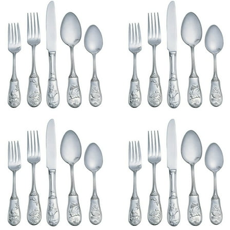 Spode Woodland 18/10 Stainless Steel 20pc. Flatware Set (Service for Four)