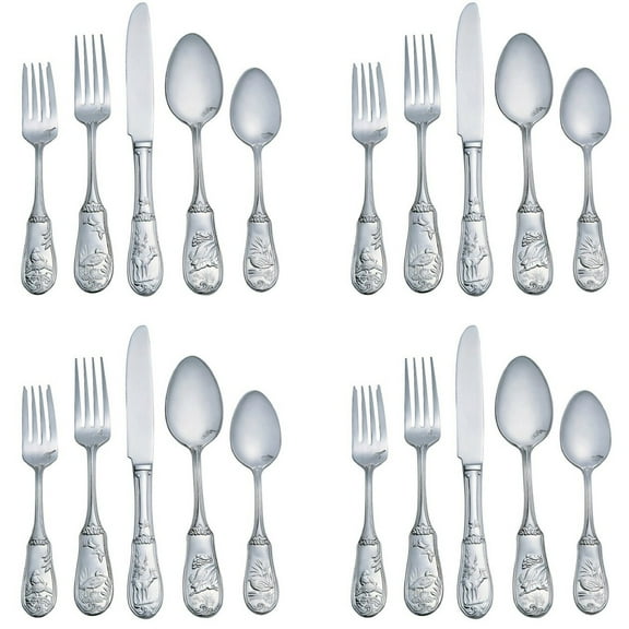 Spode Woodland 18/10 Stainless Steel 20pc. Flatware Set (Service for Four)