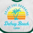 thumbnail image 4 of Inktastic Summer Enjoy the Sunshine Delray Beach Florida in Blue Boys or Girls Baby Bib, 4 of 4