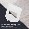 thumbnail image 1 of Qiilu 100pcs/Set Plastic Disposable Floor Wall Ceramic Tile Leveling Clips Spacers Tiling Tool, Tiling Spacer, Tile Leveling Tool, 1 of 8