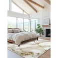 thumbnail image 2 of Abstract Area Rug for Bedroom 5x7 Ft White Marble Pattern Gold Crack Texture Minimalism Super Soft fuzzy Throw Rug Non-Slip Fluffy Plush Indoor Floor Carpet for Living Room Nursery Home Decor, 2 of 8