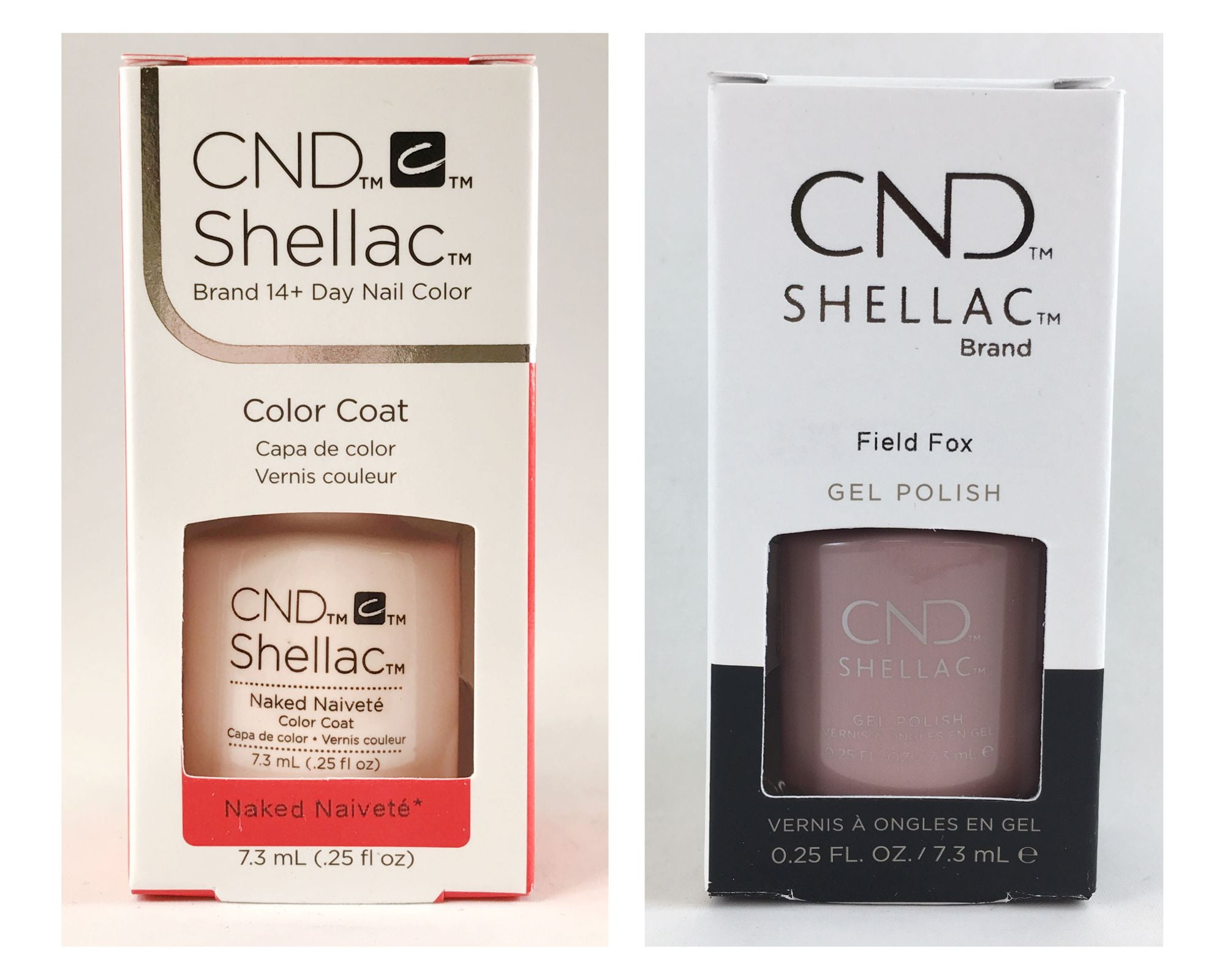 CND Shellac Nail Polish - Naked Naivete + Field Fox