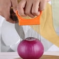 thumbnail image 2 of Kitchen Stainless Steel Onion Needle Fork Vegetable Fruit Slicer Tomato Cutter Cutting Holder Accessories Cutting Auxiliary Rack, 2 of 2