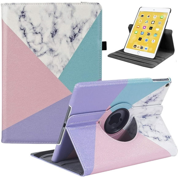 Étui pour iPad 8e Génération 2020, Étui pour iPad 7e Génération 2019-360 Degrés Support Rotatif Housse de Protection avec Auto