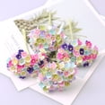 thumbnail image 2 of Ramo de flores artificiales para decoración de boda, Mini guirnalda de papel de rosas falsas, bricolaje, álbum de recortes, 1 lote de 8 piezas, 2 of 4