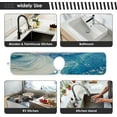 thumbnail image 6 of Coolnut Blue Golden Fluid Sink Splash Guard for Faucet 2 Packs Faucet Absorbent Mats, Pretty Wonderful Faucet Handle Drip Catcher Quickly Drying Mat for Kitchen Counter Bathroom RV, 14.9"x5.5", 6 of 7
