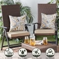 thumbnail image 5 of Greendale Home Fashions 17'' x 17'' Reversible Outdoor Throw Pillow, Set of 2, Arctic Paisley, 5 of 5
