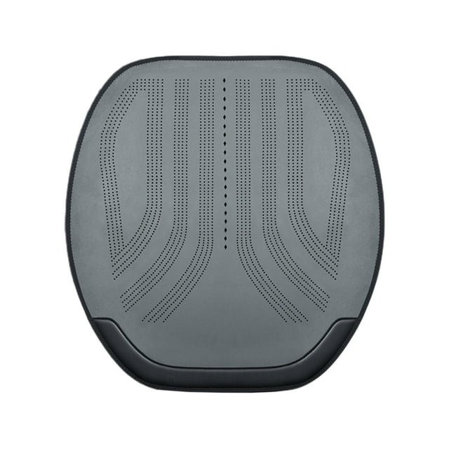 Grey Gray Suede Auto Seat Protector With Half Cover And Ventilated Fabric For Driving