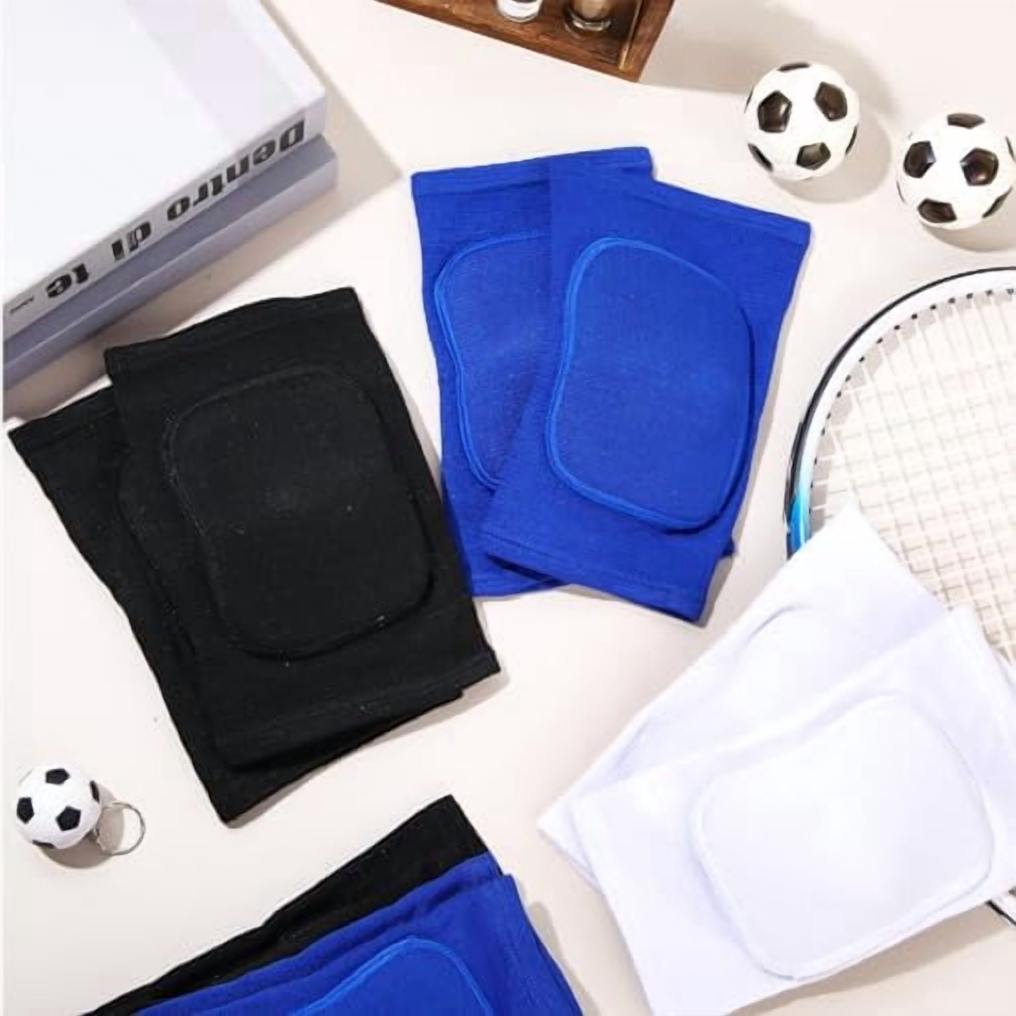 GOLRISEN 12 Pairs Volleyball Knee Pads for Dancers Soft Breathable Knee Braces for Men Women Football Soccer Yoga Skating Wrestling Running Cycling(Medium,Classic Color)